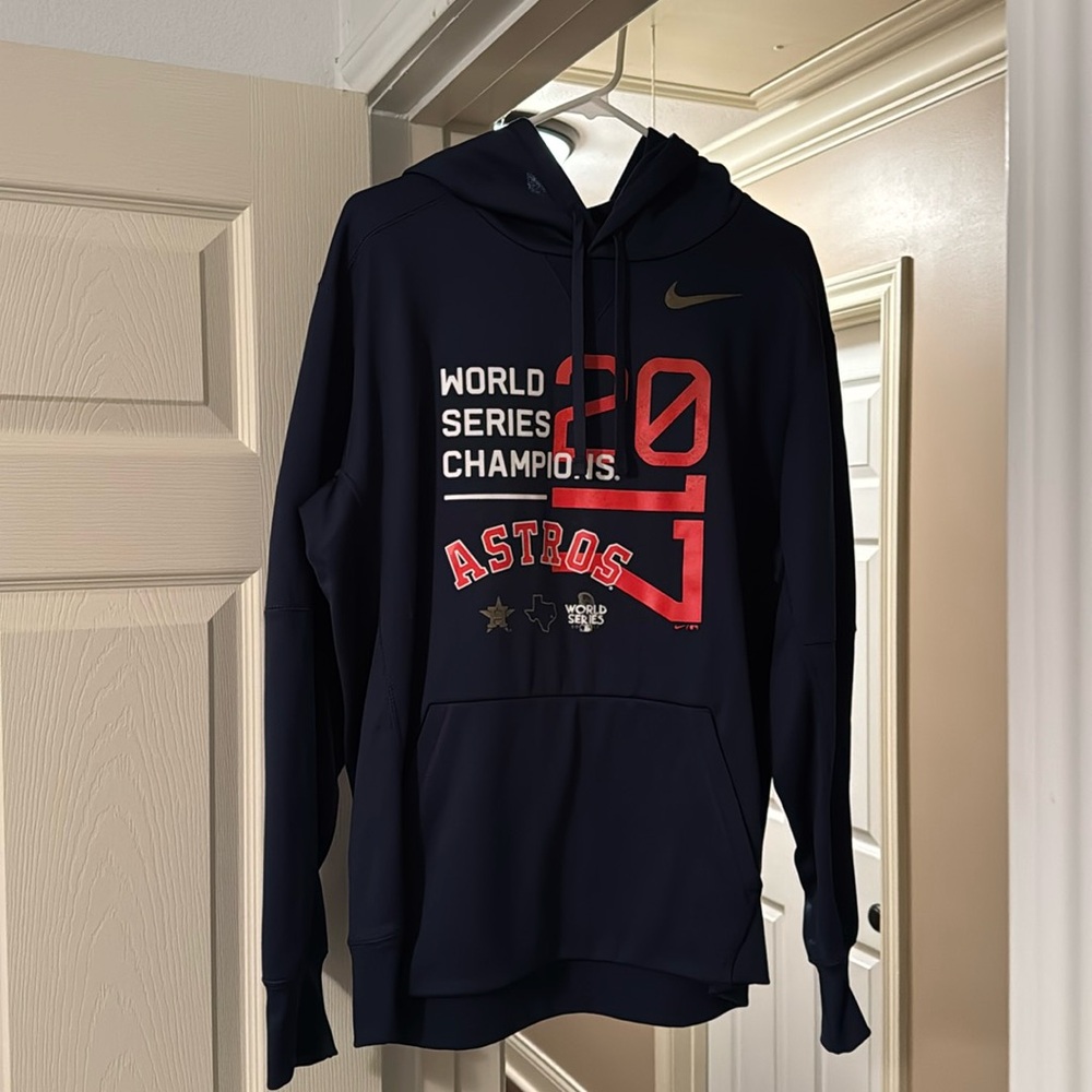 Men’s L - Nike hoodie - 2017 Astros World Series champs. Worn a couple of times.